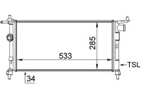 Radiateur, refroidissement du moteur