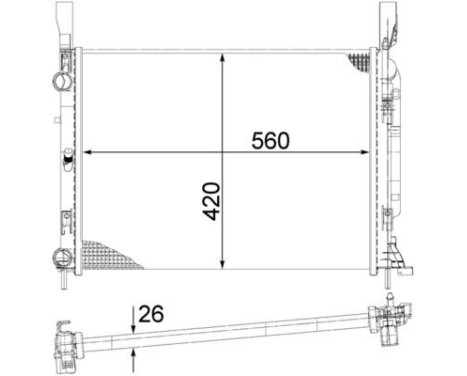 Radiateur, refroidissement du moteur