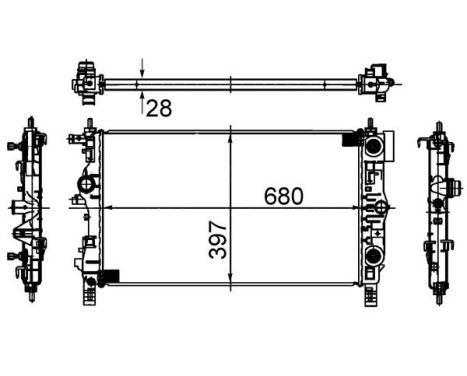 Radiateur, refroidissement du moteur