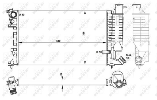 Radiateur, refroidissement du moteur, Image 3