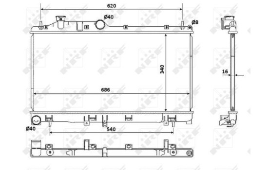 Radiateur, refroidissement du moteur