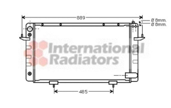 RADIATEUR teur Discovery 3.5 V8 89- 02002101 International Radiators, Image 2