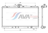 Radiateur TO2799 Ava Quality Cooling