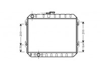 RADIATEUR TOR TOYOTA HI-LUX 2. LN 2 portes 53002170 International Radiators