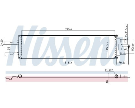 Refroidisseur, batterie de conduite 606420 Nissens