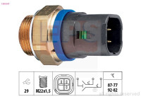 Interrupteur de température, ventilateur de radiateur Made in Italy - OE Equivalent 1.850.647 EPS Facet