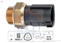 Interrupteur de température, ventilateur de radiateur Made in Italy - OE Equivalent 7.5690 Facet