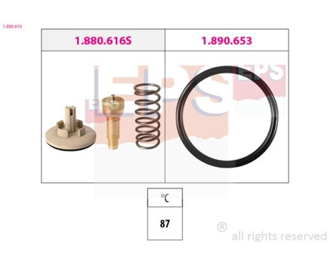 Thermostat d'eau Made in Italy - OE Equivalent