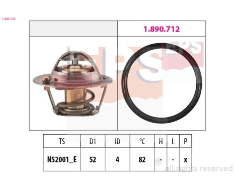Thermostat d'eau Made in Italy - OE Equivalent