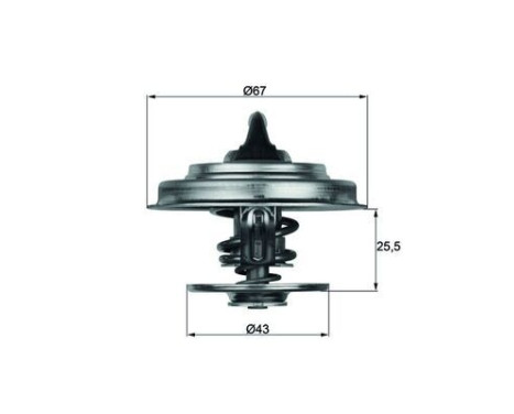 Thermostat, liqiuide de refroidissement BEHR