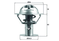 Thermostat, liqiuide de refroidissement BEHR