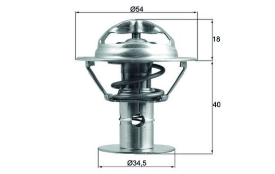 Thermostat, liqiuide de refroidissement BEHR