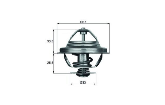 Thermostat, liqiuide de refroidissement BEHR