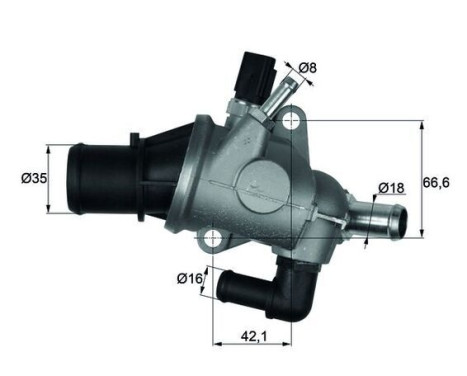 Thermostat, liqiuide de refroidissement BEHR