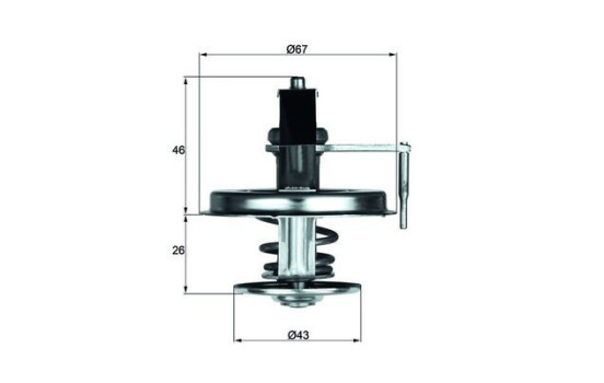 Thermostat, liqiuide de refroidissement BEHR