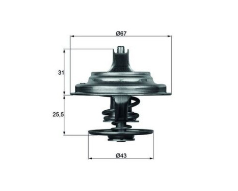 Thermostat, liqiuide de refroidissement BEHR