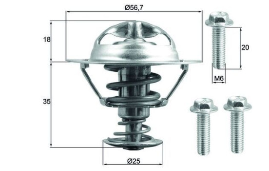 Thermostat, liqiuide de refroidissement BEHR