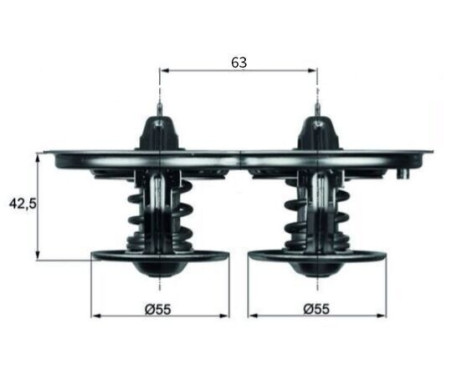 Thermostat, liqiuide de refroidissement BEHR