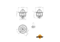 Thermostat, liqiuide de refroidissement EASY FIT