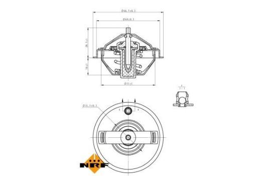Thermostat, liqiuide de refroidissement EASY FIT