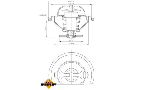 Thermostat, liqiuide de refroidissement EASY FIT