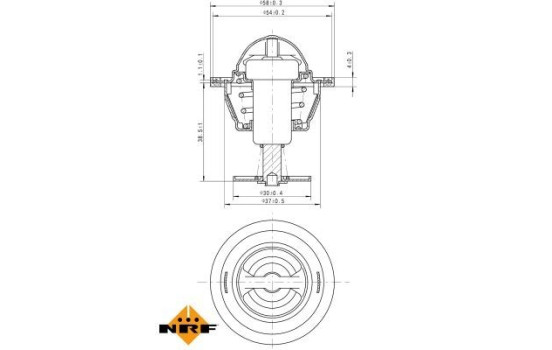 Thermostat, liqiuide de refroidissement EASY FIT