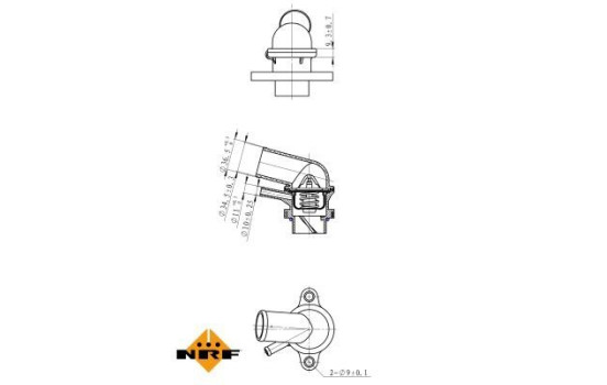 Thermostat, liqiuide de refroidissement EASY FIT