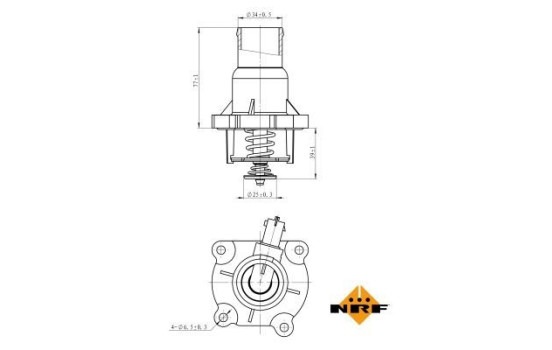 Thermostat, liqiuide de refroidissement EASY FIT