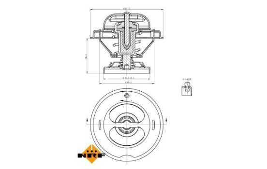 Thermostat, liqiuide de refroidissement EASY FIT