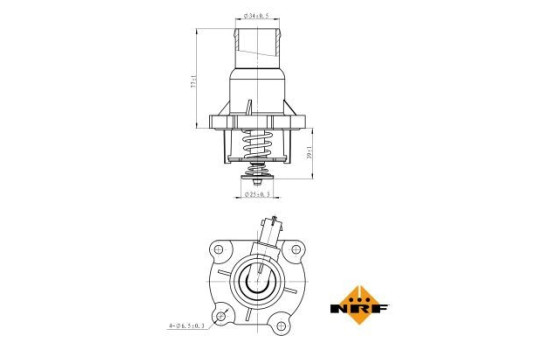 Thermostat, liqiuide de refroidissement EASY FIT
