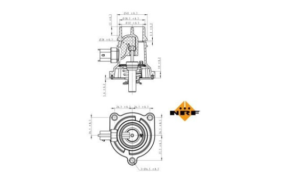 Thermostat, liqiuide de refroidissement EASY FIT
