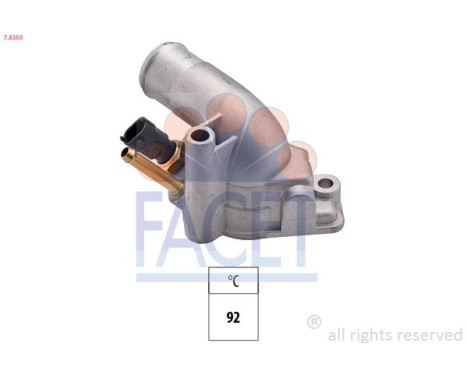 Thermostat, liqiuide de refroidissement Made in Italy - OE Equivalent 7.8350 Facet