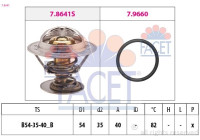Thermostat, liqiuide de refroidissement Made in Italy - OE Equivalent 7.8641 Facet