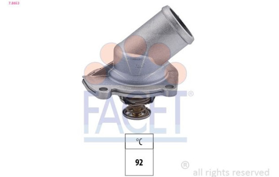 Thermostat, liqiuide de refroidissement Made in Italy - OE Equivalent 7.8653 Facet