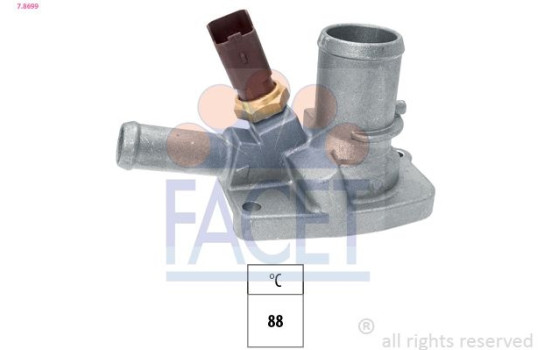 Thermostat, liqiuide de refroidissement Made in Italy - OE Equivalent 7.8699 Facet