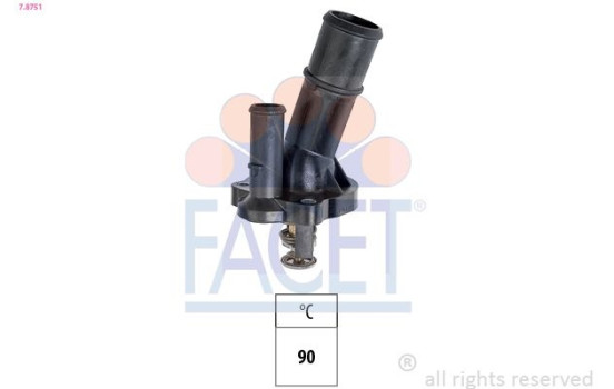 Thermostat, liqiuide de refroidissement Made in Italy - OE Equivalent 7.8751 Facet