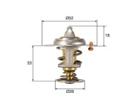 Thermostat, liquide de refroidissement