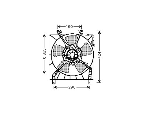 BOX + FAN COLT / LANCER à partir de '96 3224746 International Radiators