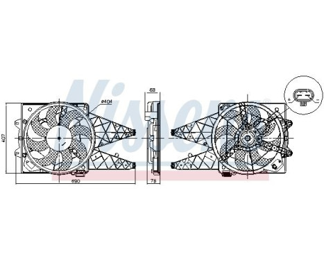 Roue de ventilateur de refroidissement 850047 Nissens