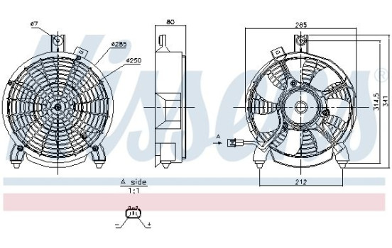 roue de ventilateur de refroidissement 850265 Nissens, Image 6