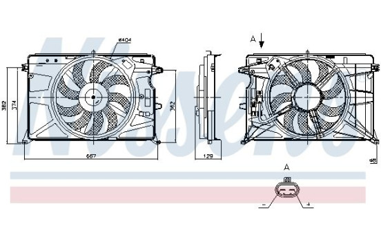roue de ventilateur de refroidissement 850274 Nissens, Image 7