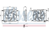 roue de ventilateur de refroidissement 850284 Nissens