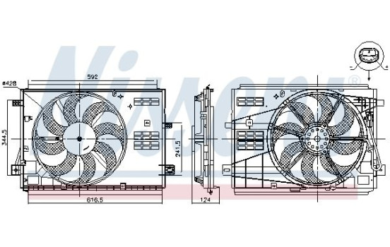 Roue de ventilateur de refroidissement 85973 Nissens