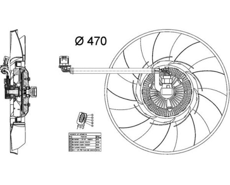 Roue de ventilateur de refroidissement CFF 456 000P Mahle, Image 4