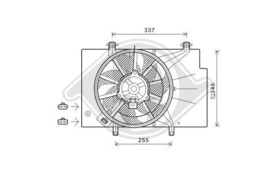 Roue de ventilateur de refroidissement DIEDERICHS Climat DCL1110, Image 2