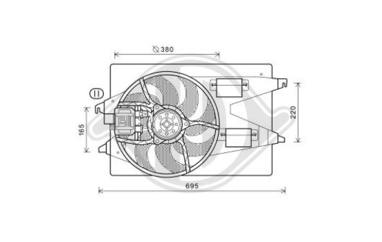 Roue de ventilateur de refroidissement DIEDERICHS Climat DCL1113, Image 2