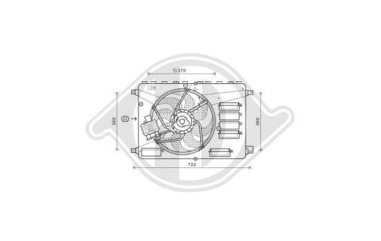 Roue de ventilateur de refroidissement DIEDERICHS Climat DCL1125, Image 2