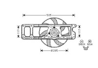Roue de ventilateur de refroidissement DIEDERICHS Climat DCL1184