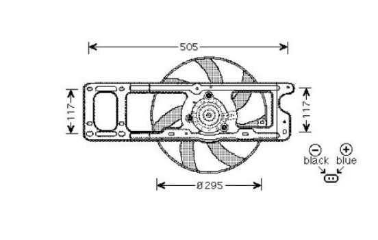 Roue de ventilateur de refroidissement DIEDERICHS Climat DCL1184