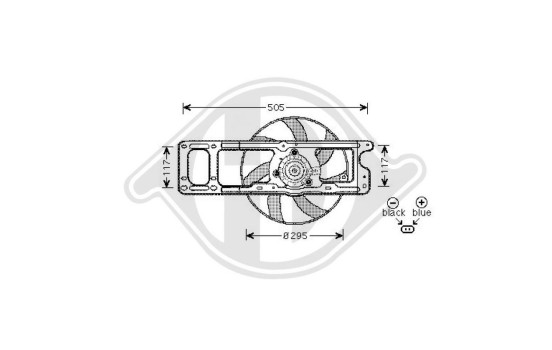 Roue de ventilateur de refroidissement DIEDERICHS Climat DCL1184, Image 2